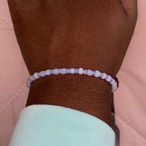 very light pink and light purple bracelet